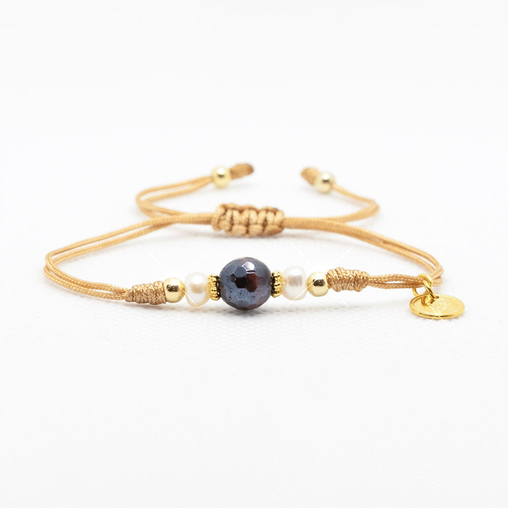 Purple Gold Sisters Bracelet